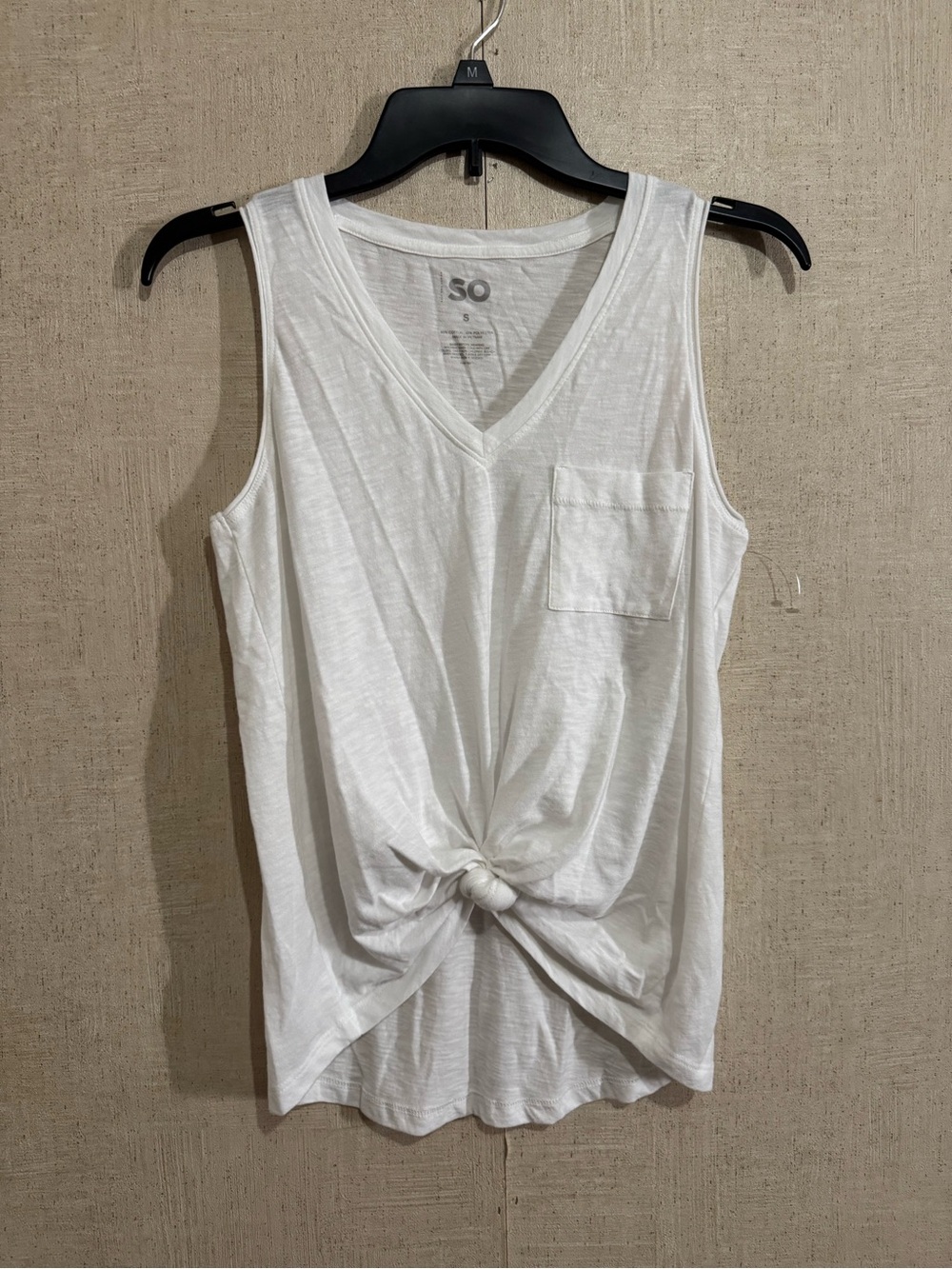 SO juniors v neck tank top